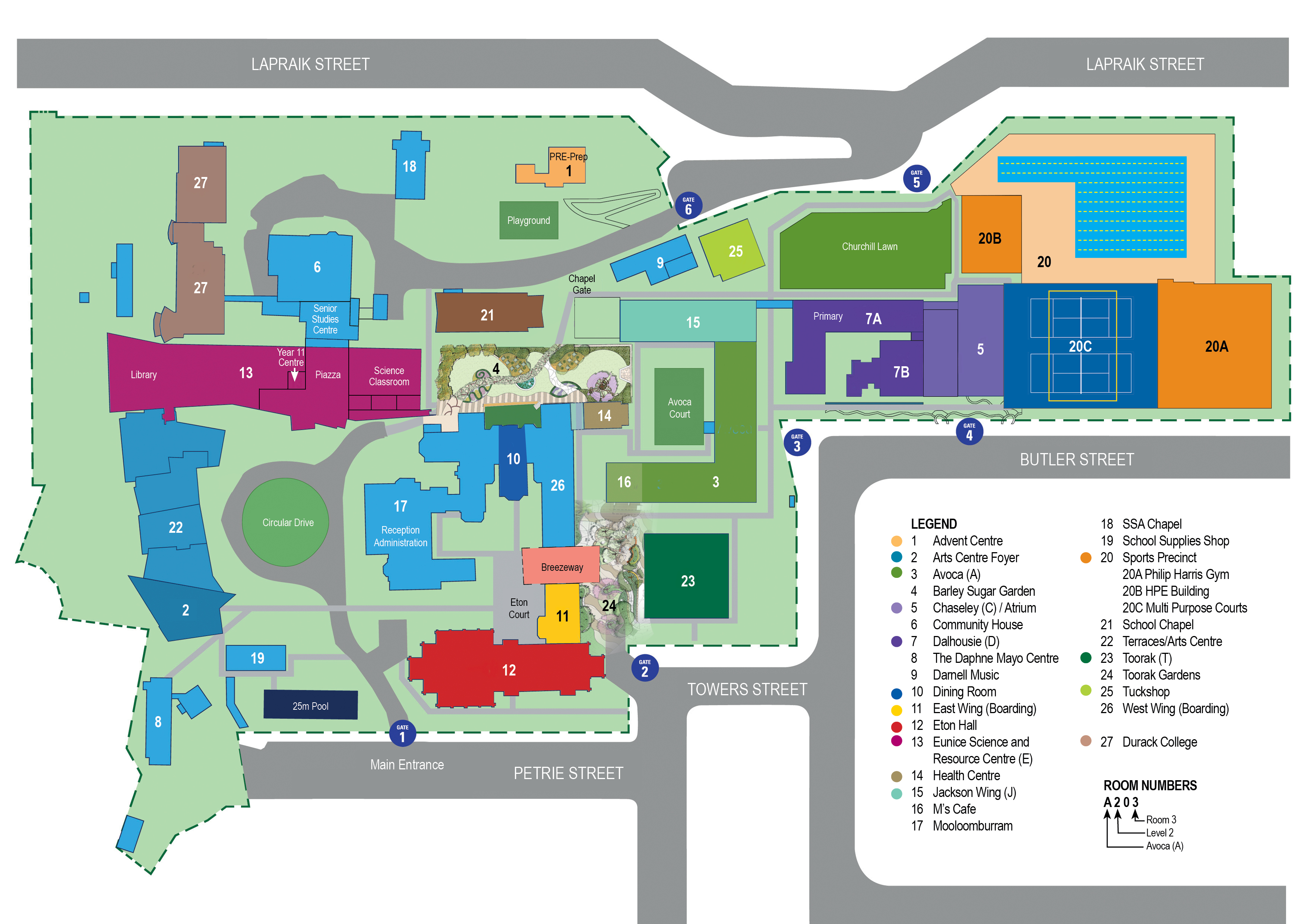 Facilities and Map St Margaret's